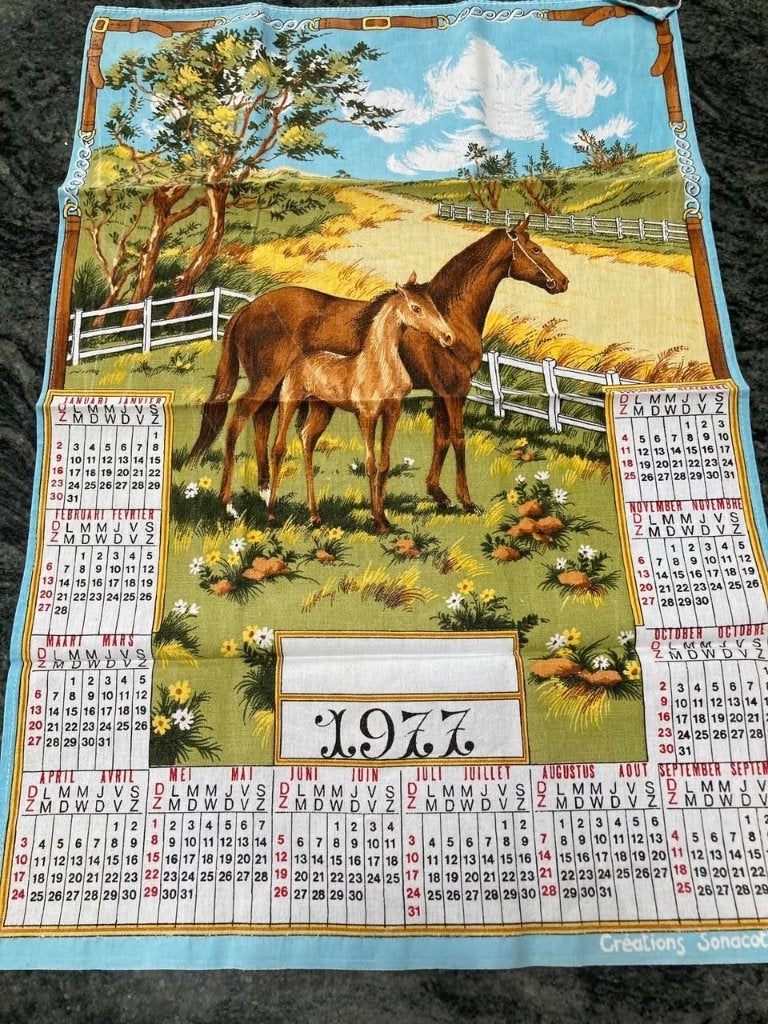 serviettes de calendrier anciennes, Divers, Calendriers, Enlèvement ou Envoi, Comme neuf