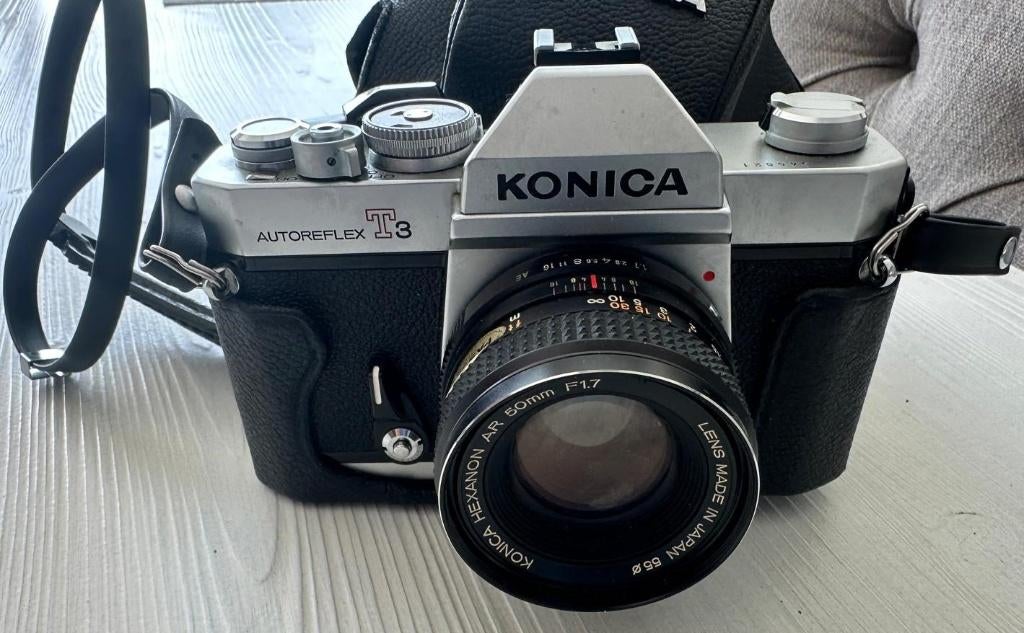 Konica Autoreflex T3 Appareil photo argentique, Collections, Enlèvement ou Envoi, 1980 à nos jours, Appareils photo