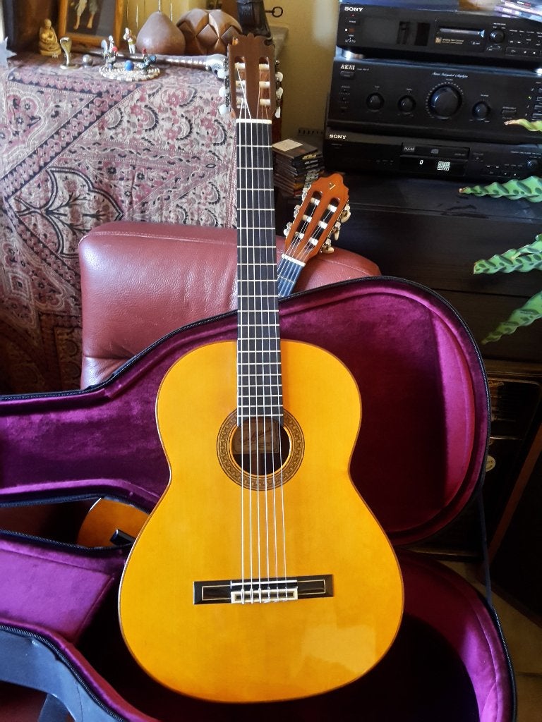 Guitare du luthier espagnol Pedro Maldonado en cèdre de 1995, Musique & Instruments, Enlèvement, Guitare classique ou espagnole