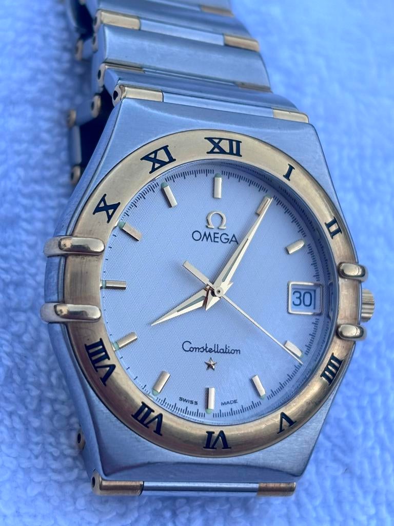 Omega Constellation, Handtassen en Accessoires, Ophalen of Verzenden, Goud, Polshorloge, Omega