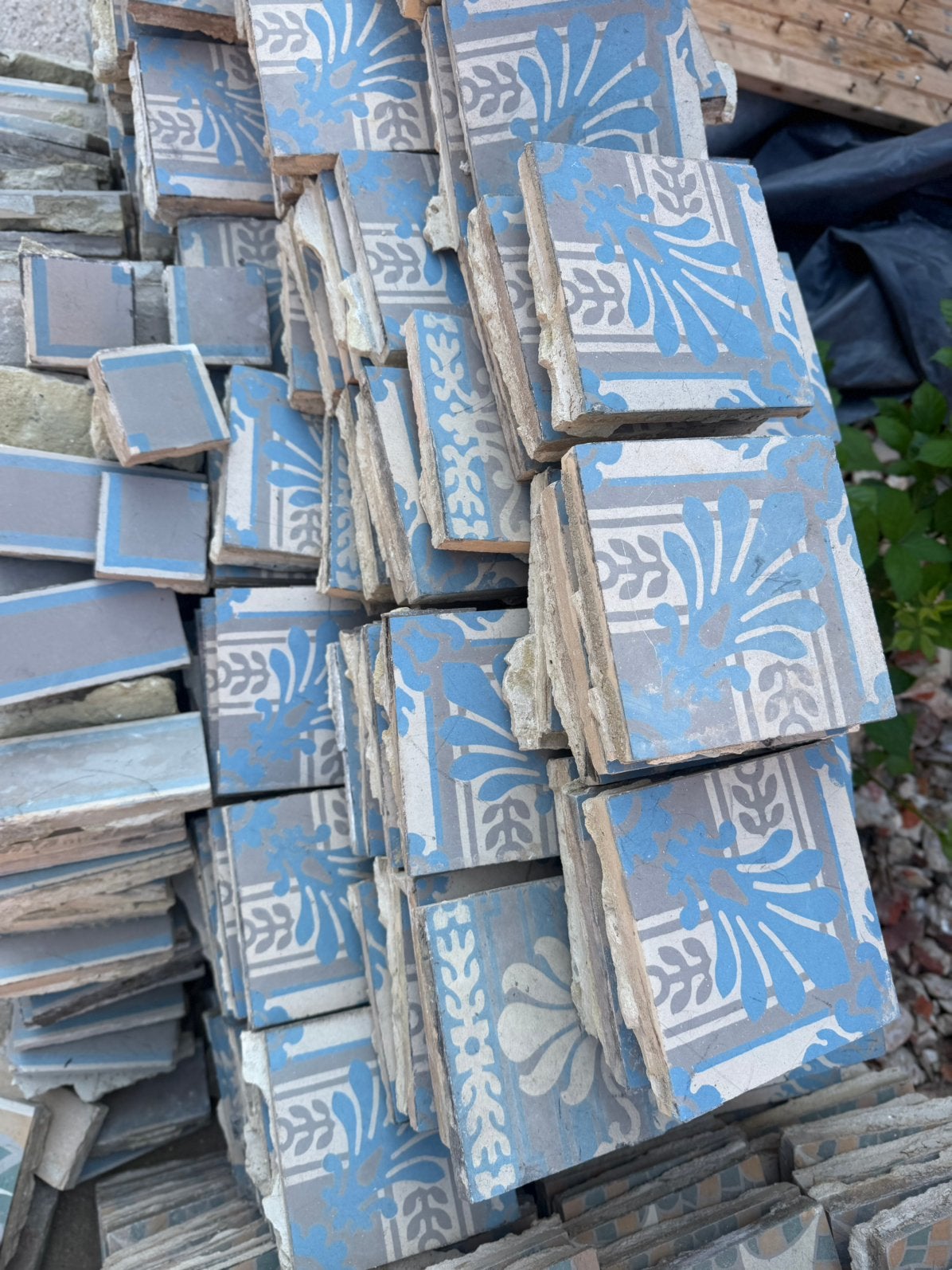 Carreaux de ciment, Carrelage de sol, Céramique, Enlèvement, Utilisé