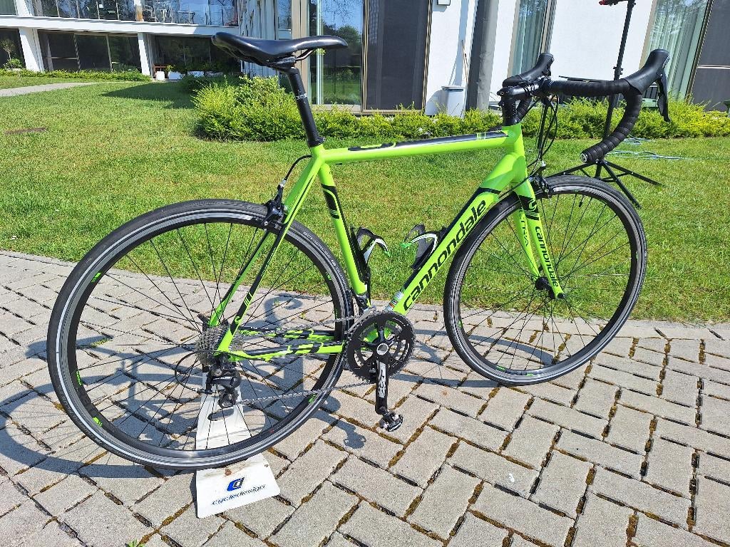 VERKOCHT Koersfiets Cannondale Caad8 - maat 54 - Shimano 105, Gebruikt, 26 inch, Velgrem, 15 tot 20 versnellingen