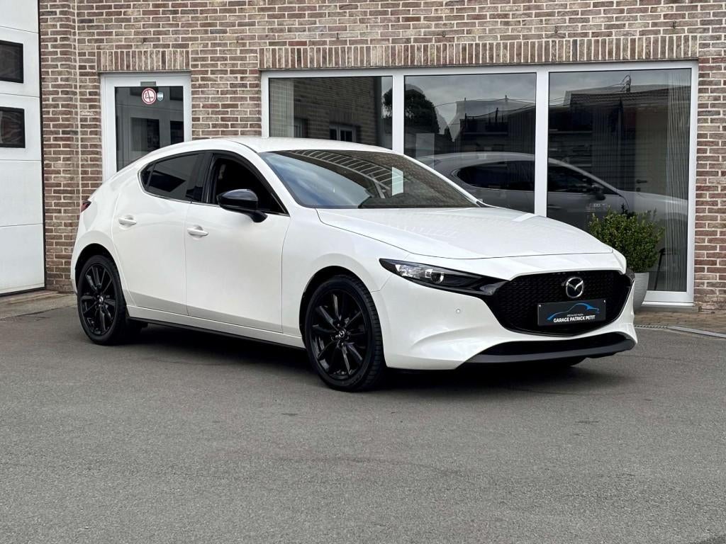 Mazda 3 2.0 M-HYBRID HOMURA (150pk) / 76000km / 12m wb, Entreprise, Boîte manuelle, Entretenue par le concessionnaire, Noir