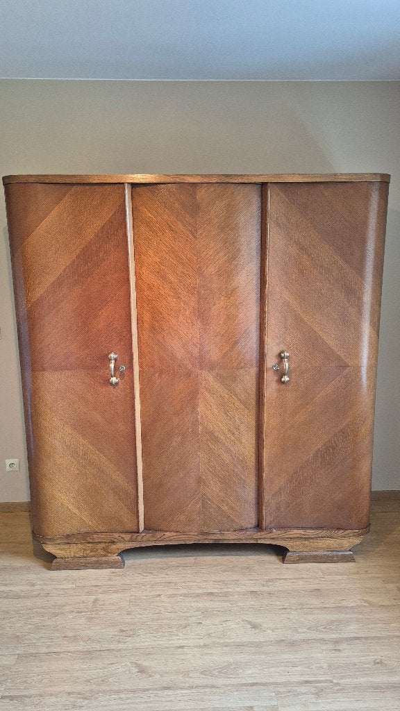 vintage kleerkast, Huis en Inrichting, Ophalen, Met deur(en), Gebruikt, 150 tot 200 cm