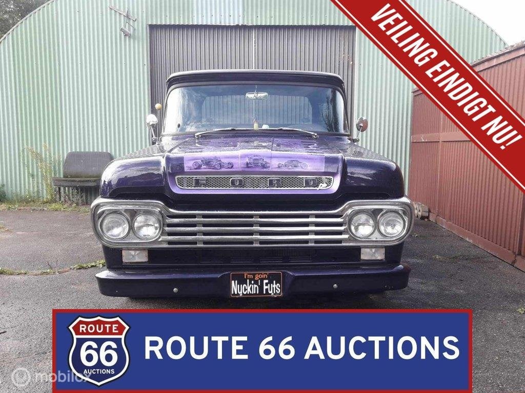 Ford F100 | 1959 | Route 66 Auctions, Achat, Entreprise, Boîte manuelle, Autre carrosserie