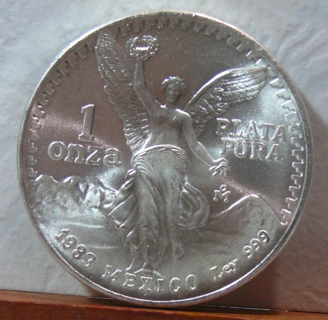 1 oz zilveren Libertad - 1983, Postzegels en Munten, Ophalen of Verzenden