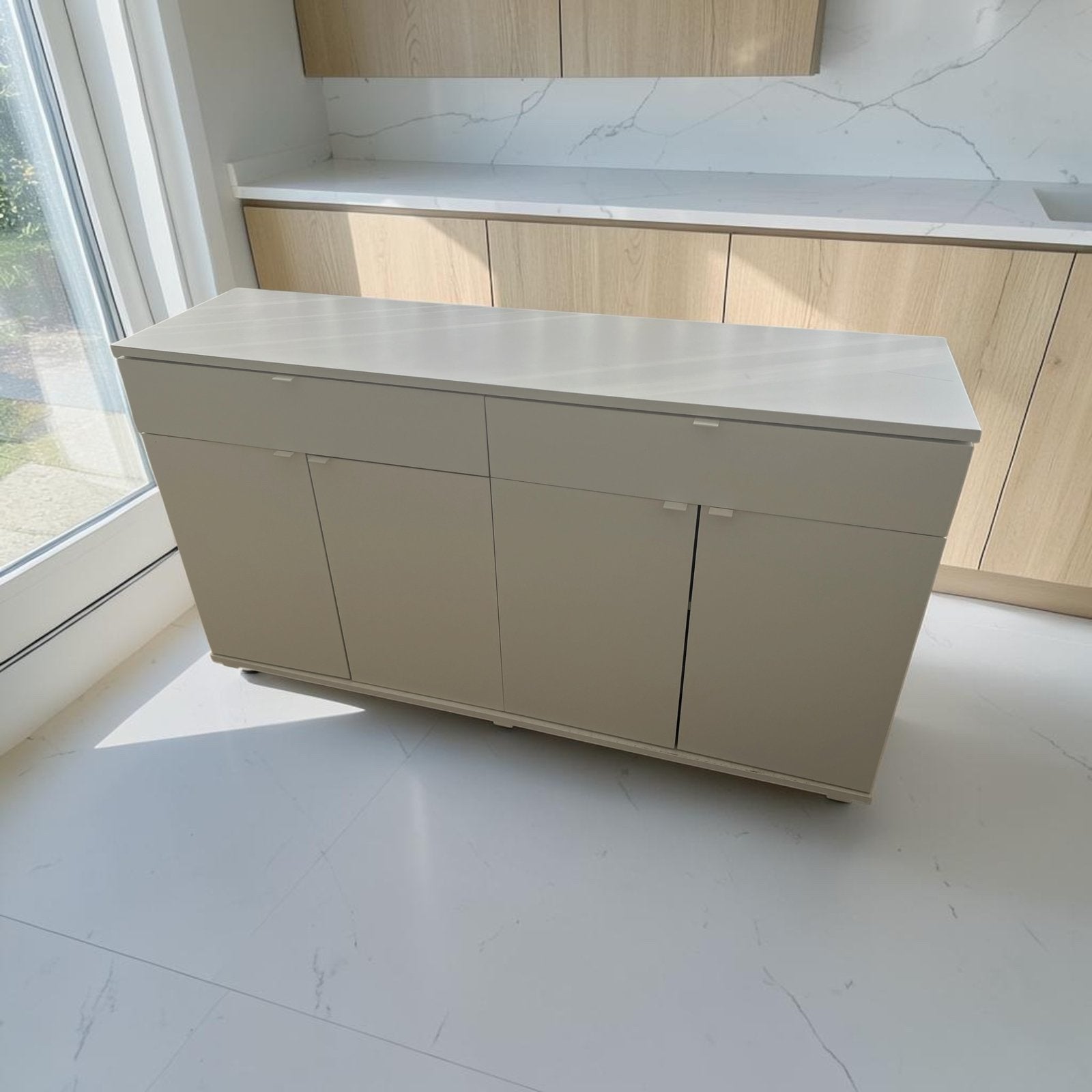 IKEA VIHALS dressoir wit – 4 deuren + 2 lades, Ophalen, Gebruikt