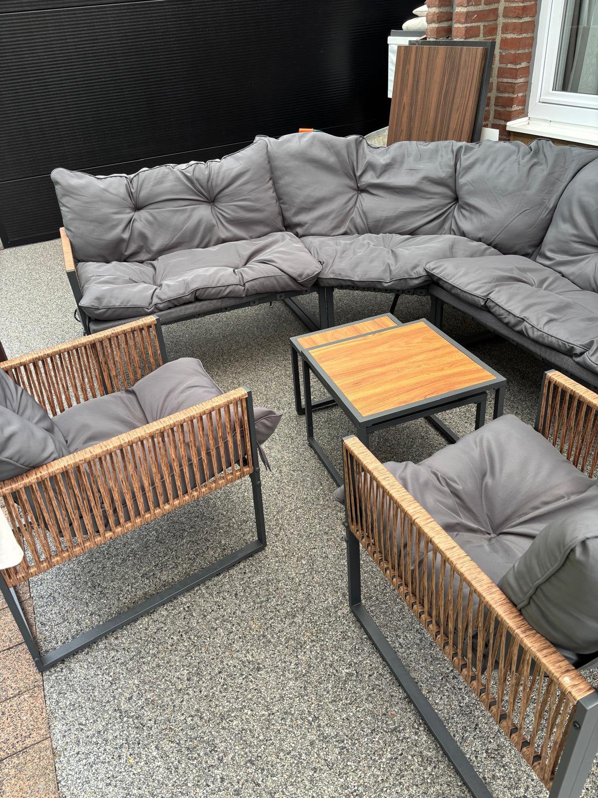 Loungeset, Tuin en Terras, Ophalen, Zo goed als nieuw, Loungeset