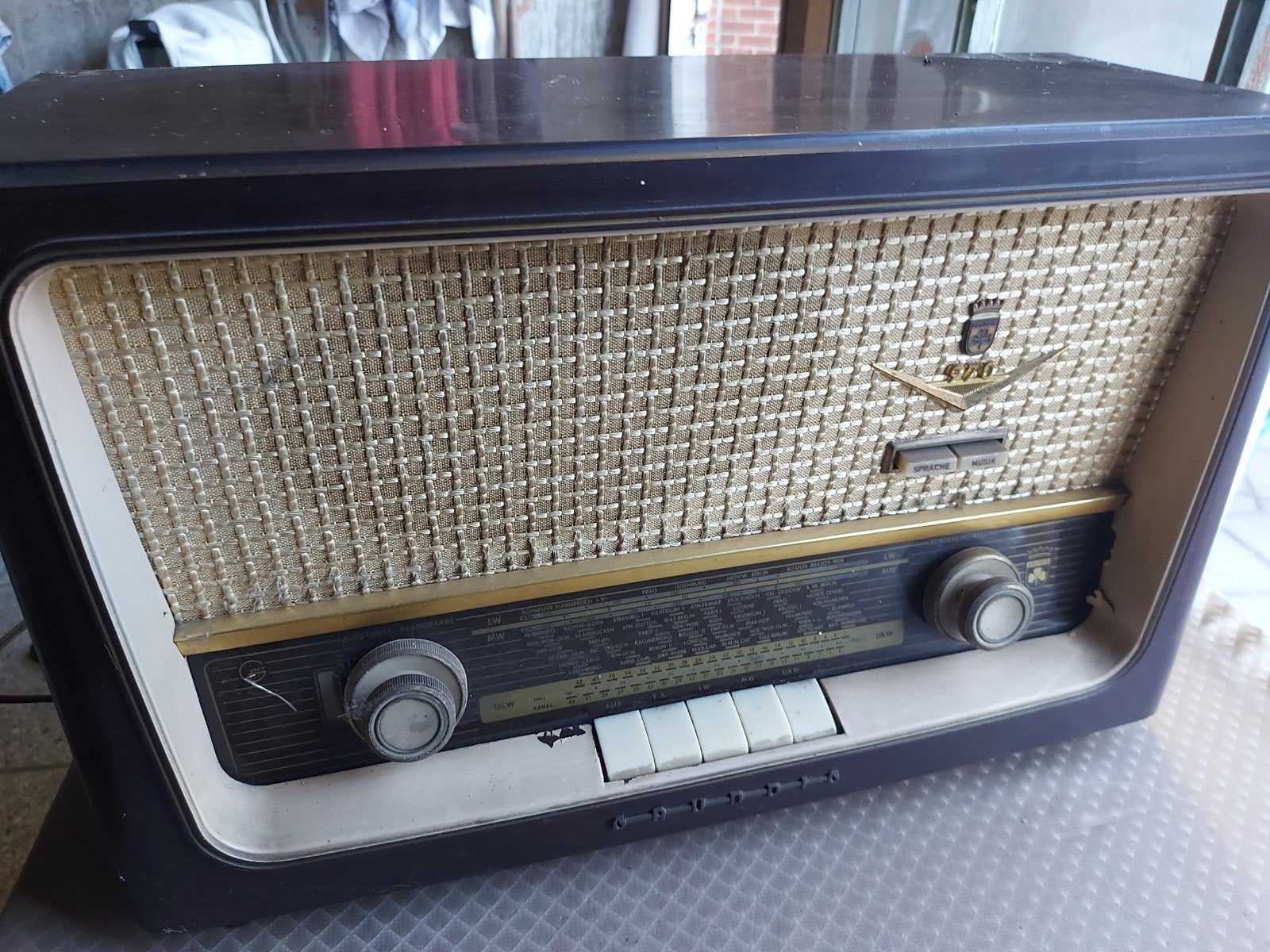 buizenradio grundig, Antiek en Kunst, Ophalen