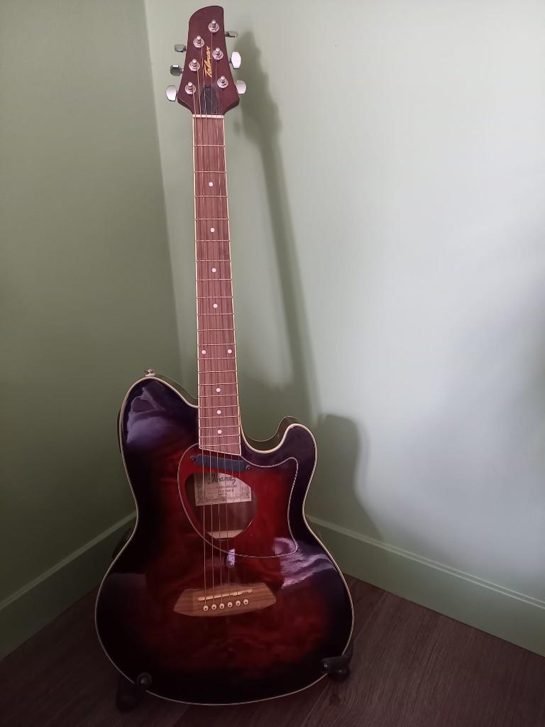Ibanez TCM50-VBS akoestische gitaar met pickup, Muziek en Instrumenten, Snaarinstrumenten | Gitaren | Akoestisch, Ophalen, Zo goed als nieuw