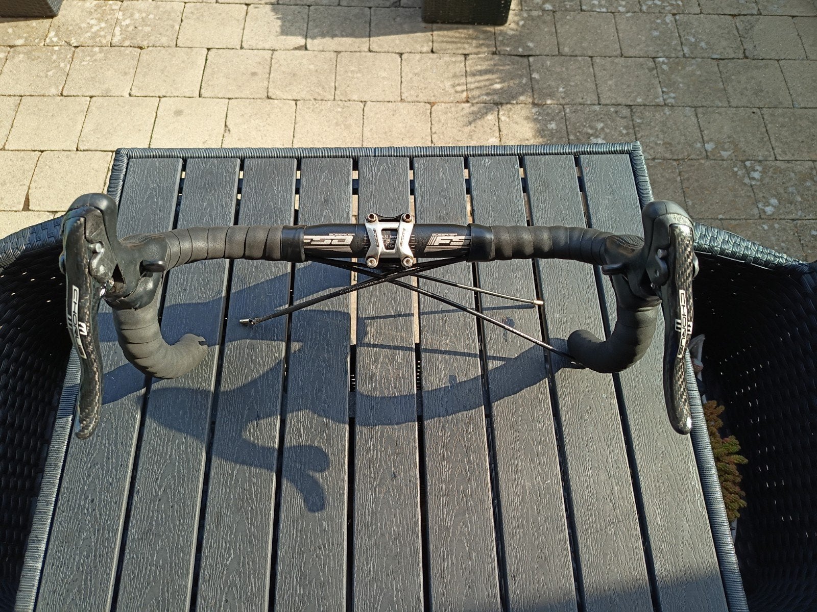 Stuurcombinatie FSA+ Campagnolo Chorus schifters, Vélos & Vélomoteurs, Vélos Pièces, Enlèvement ou Envoi, Carbone
