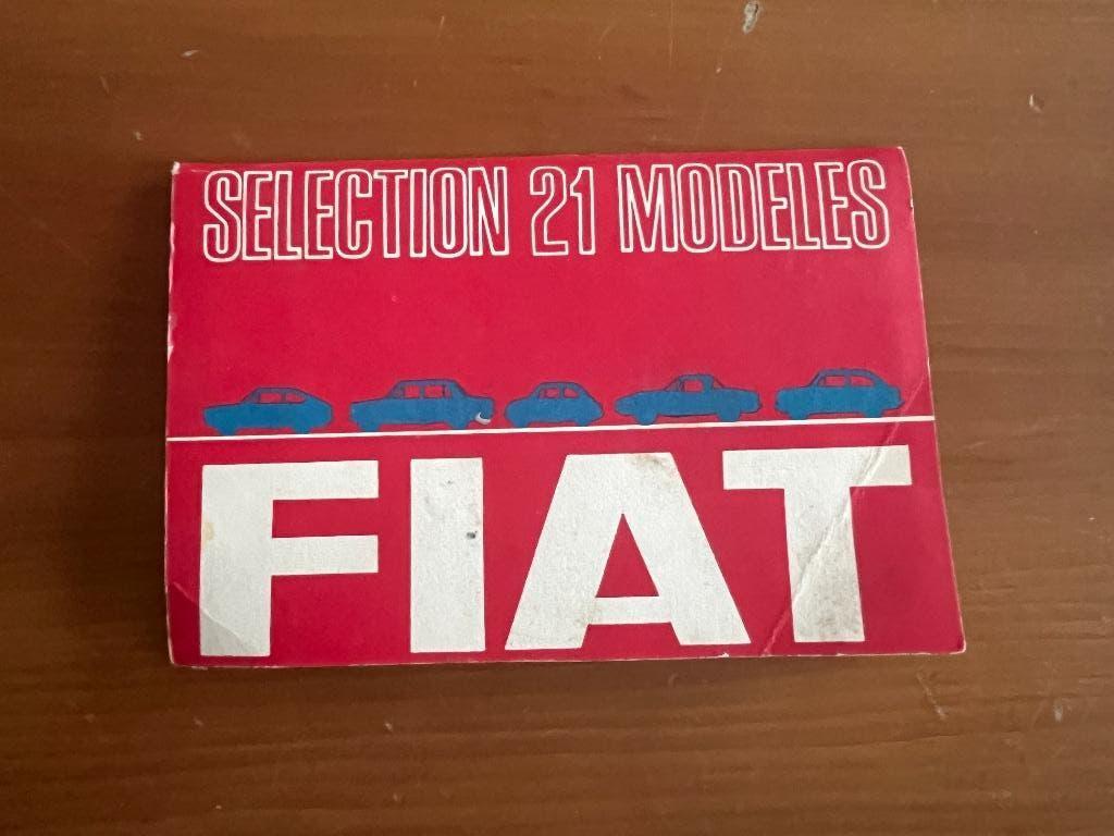 FIAT-vintage-brochure, „Selection 21-modellen” (jaren 60-70), Boeken, Ophalen of Verzenden