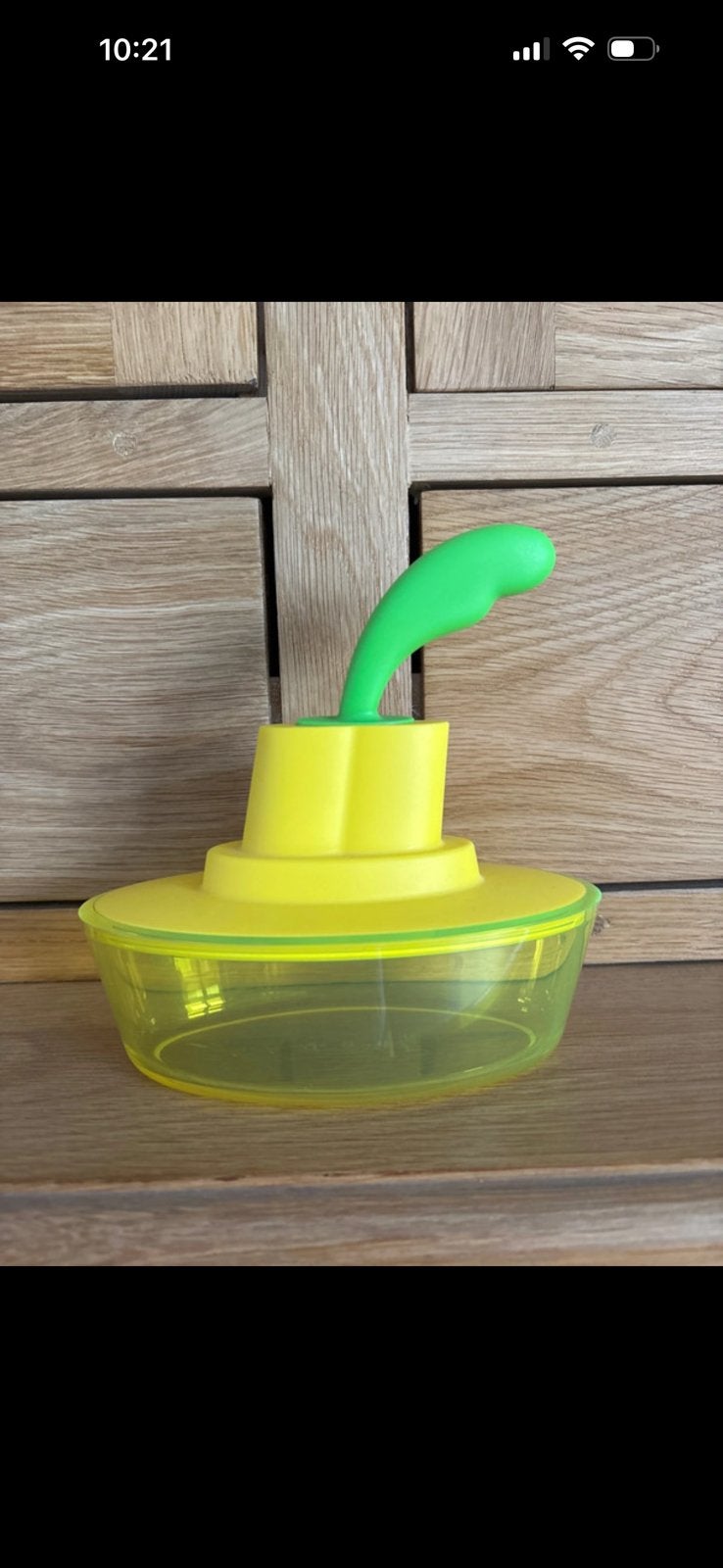 Boterpot Alessi geel, Ophalen, Zo goed als nieuw