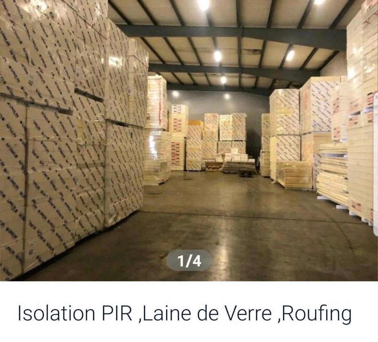 Roofing,isolant,laine de verre, Bricolage & Construction, Isolation & Étanchéité, Neuf, Isolation de toiture, Enlèvement, Autres matériaux