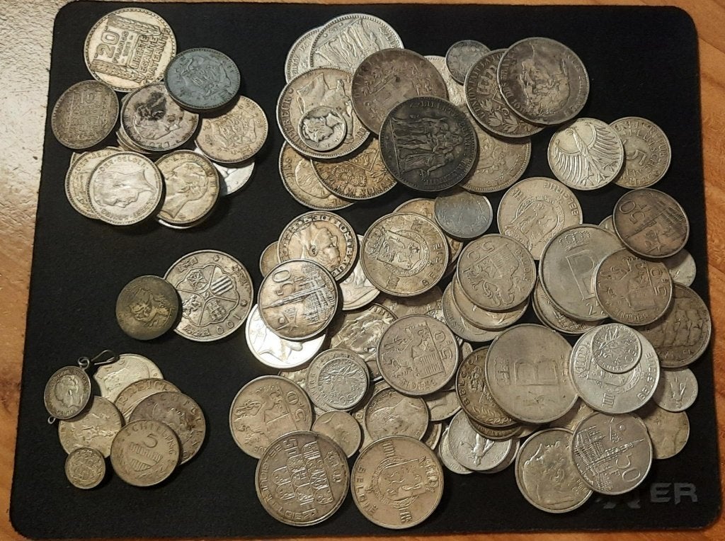 Lot de monnaies en argent, Timbres & Monnaies, Enlèvement ou Envoi, Argent