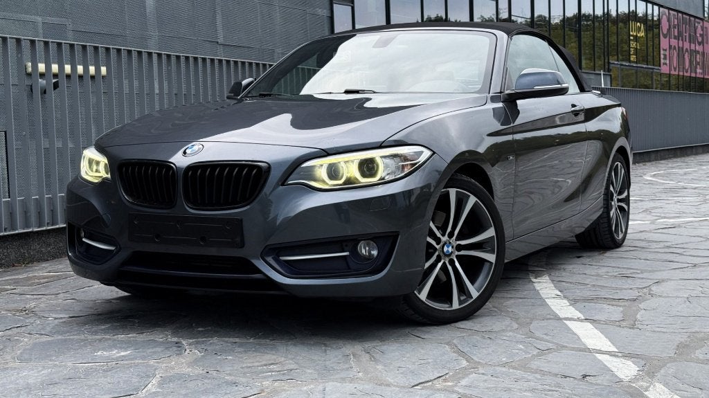 Bmw 220d Cabriolet Xenon/Navi/Caméra/Cuir rafraîchi, Autos, Cuir, Argent ou Gris, https://public.car-pass.be/vhr/8afff1a5-f179-48ca-b964-a77d40639716