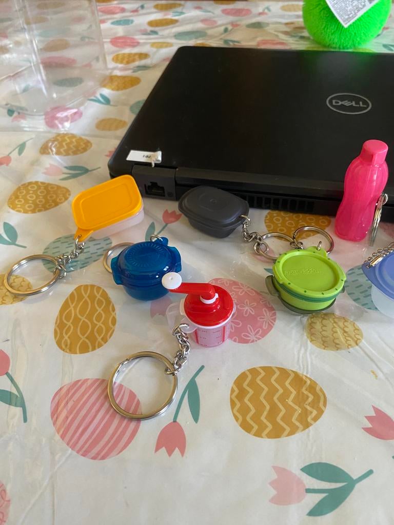 Tupperware sleutelhangers, Verzamelen, Ophalen of Verzenden, Zo goed als nieuw