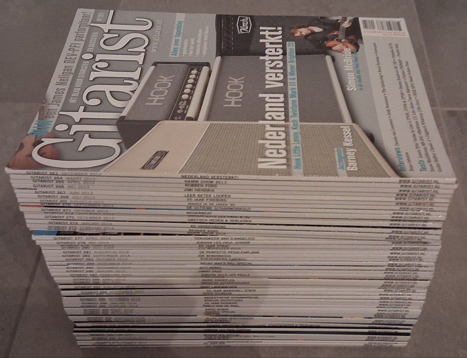 57 gitaarmagazines 'Gitarist' (nieuwwaarde 350 euro), Boeken, Muziek, Ophalen