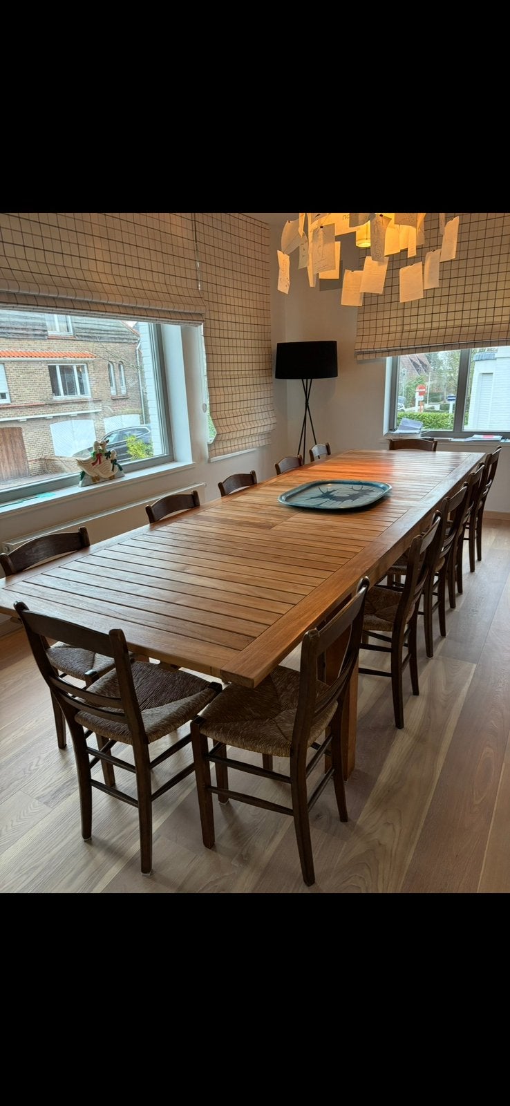 Table en Teck (interieure/exterieure), Huis en Inrichting, Ophalen, Gebruikt, 100 tot 150 cm, Teakhout