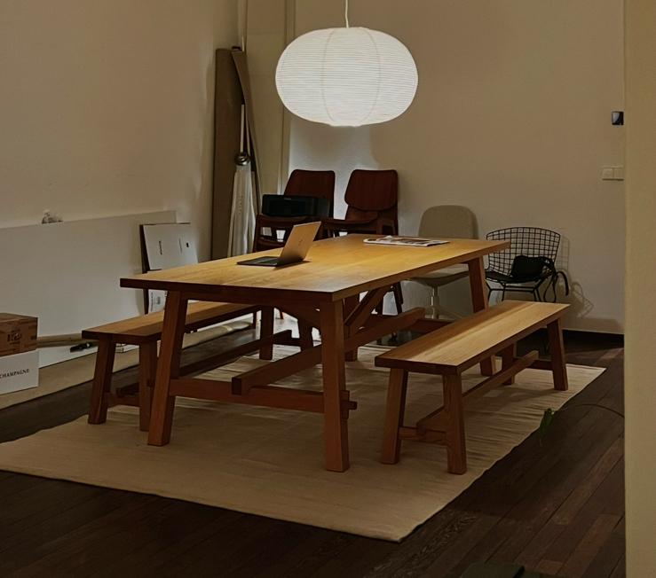 Mockelby Ikea eettafel en banken, Huis en Inrichting, Complete inboedels, Ophalen