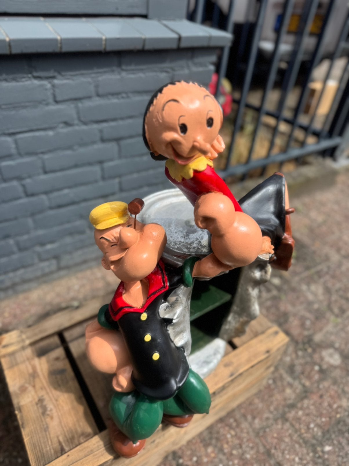 Popeye en Olijfje beeld, Ophalen, Gebruikt, Mens