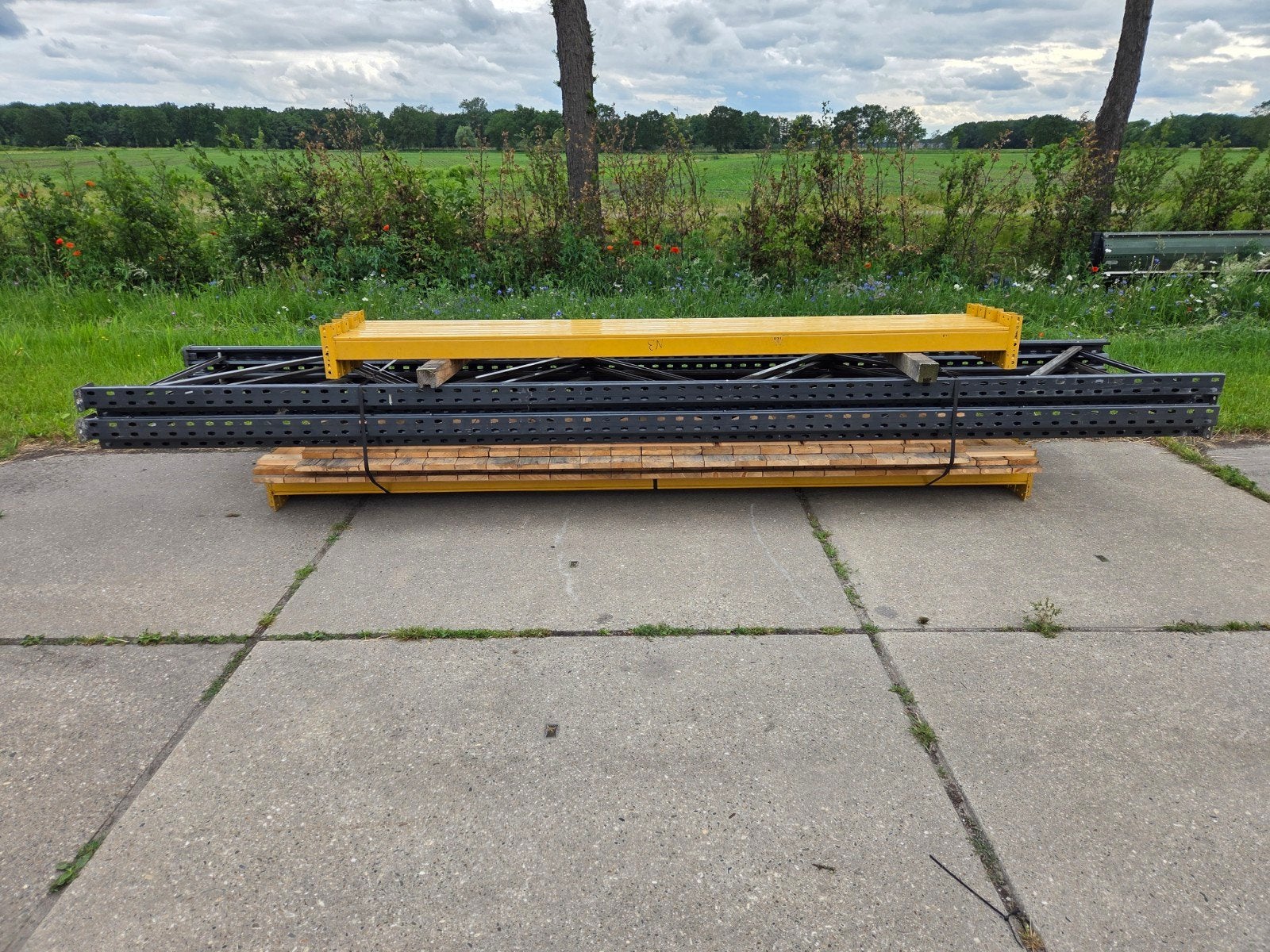 Link51 palletstelling magazijnstelling 9.6m 4.5x0.9x2.7/3.3m, Ophalen