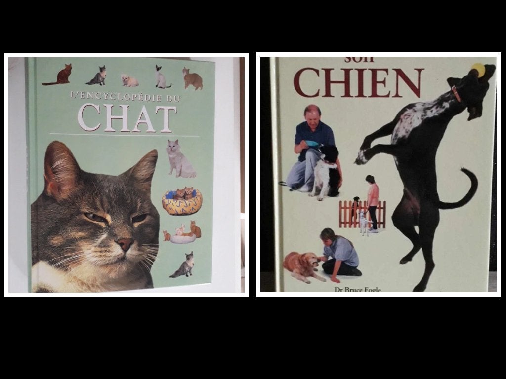 Lot de 2 livres animaux, Enlèvement, Comme neuf, Autres espèces