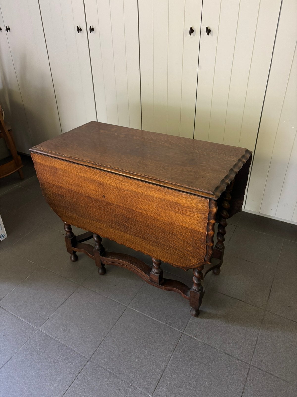 Vintage houten tafel, Antiek en Kunst, Antiek | Meubels | Tafels, Ophalen