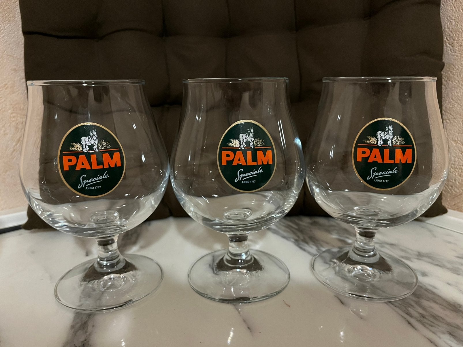 3 Palm glazen, Verzamelen, Ophalen, Zo goed als nieuw, Palm