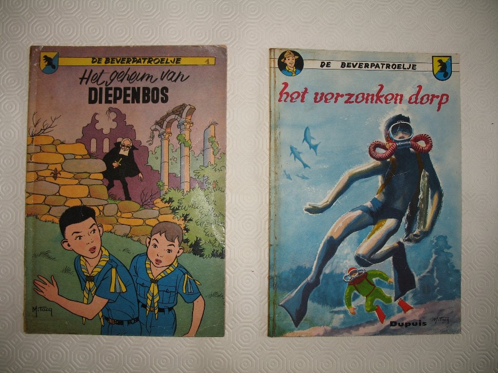 De Beverpatroelje;  1ste druk, nr 1, nr 8,, Meerdere stripboeken, Ophalen of Verzenden