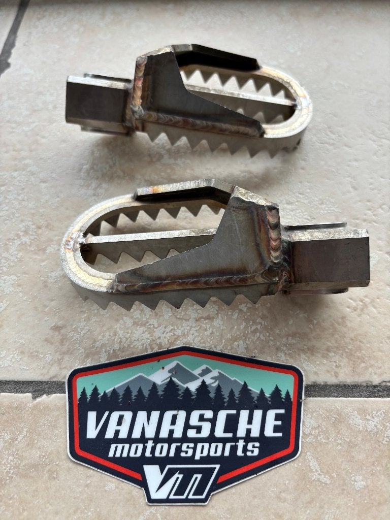KTM 690 / husqvarna 701 verlaagde voetsteunen titanium, Ophalen of Verzenden, Gebruikt
