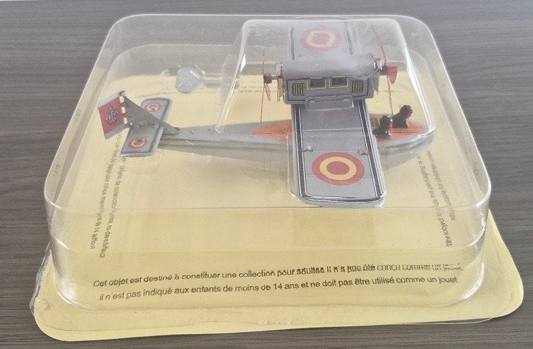 Avion jouet en étain (vintage) dans une boîte, Collections, Collections Autre, Comme neuf, Enlèvement ou Envoi