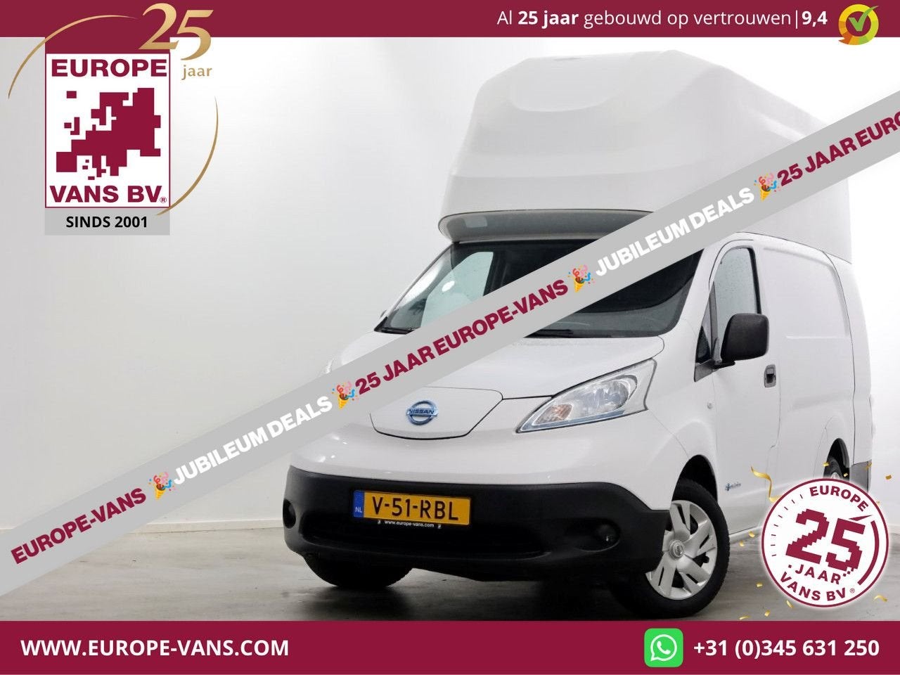 Nissan e-NV200 L2H2 Optima 40 kWh 100% Elektrisch Snellader, Autos, Electronic Stability Program (ESP), Achat, Entreprise, Carnet d'entretien