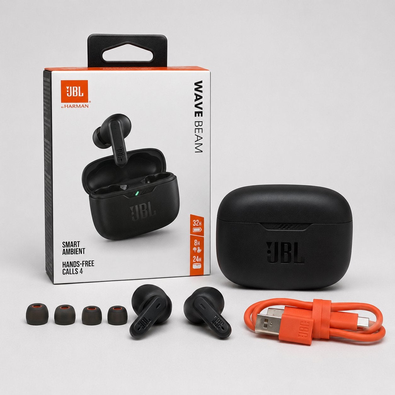 JBL Tune Beam Draadloze Oortjes - Compleet - Zeer Goed, Enlèvement, Comme neuf, JBL
