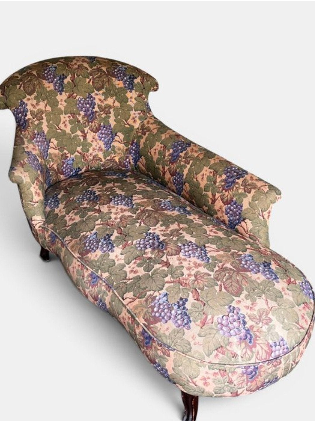 Belle chaise longue avec des raisins sur le rembourrage, Enlèvement