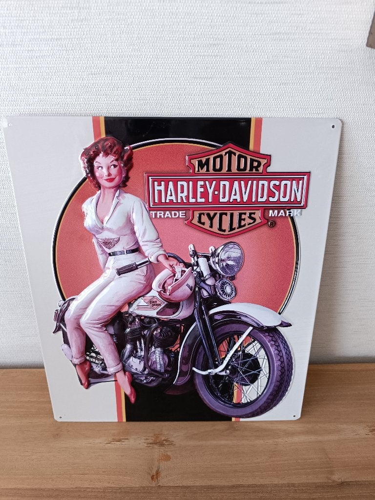 Nieuw Blikken HARLEY-DAVIDSON bord, Enlèvement ou Envoi, Neuf, Panneau publicitaire