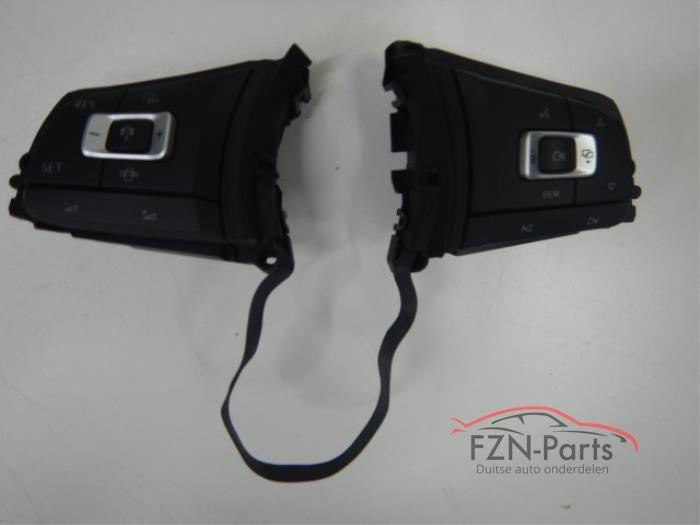 VW Golf 7 GTI GTD R-Line Stuurknopjes MF+ACC+View 3D Teller+, Auto-onderdelen, Ophalen of Verzenden, Gebruikt