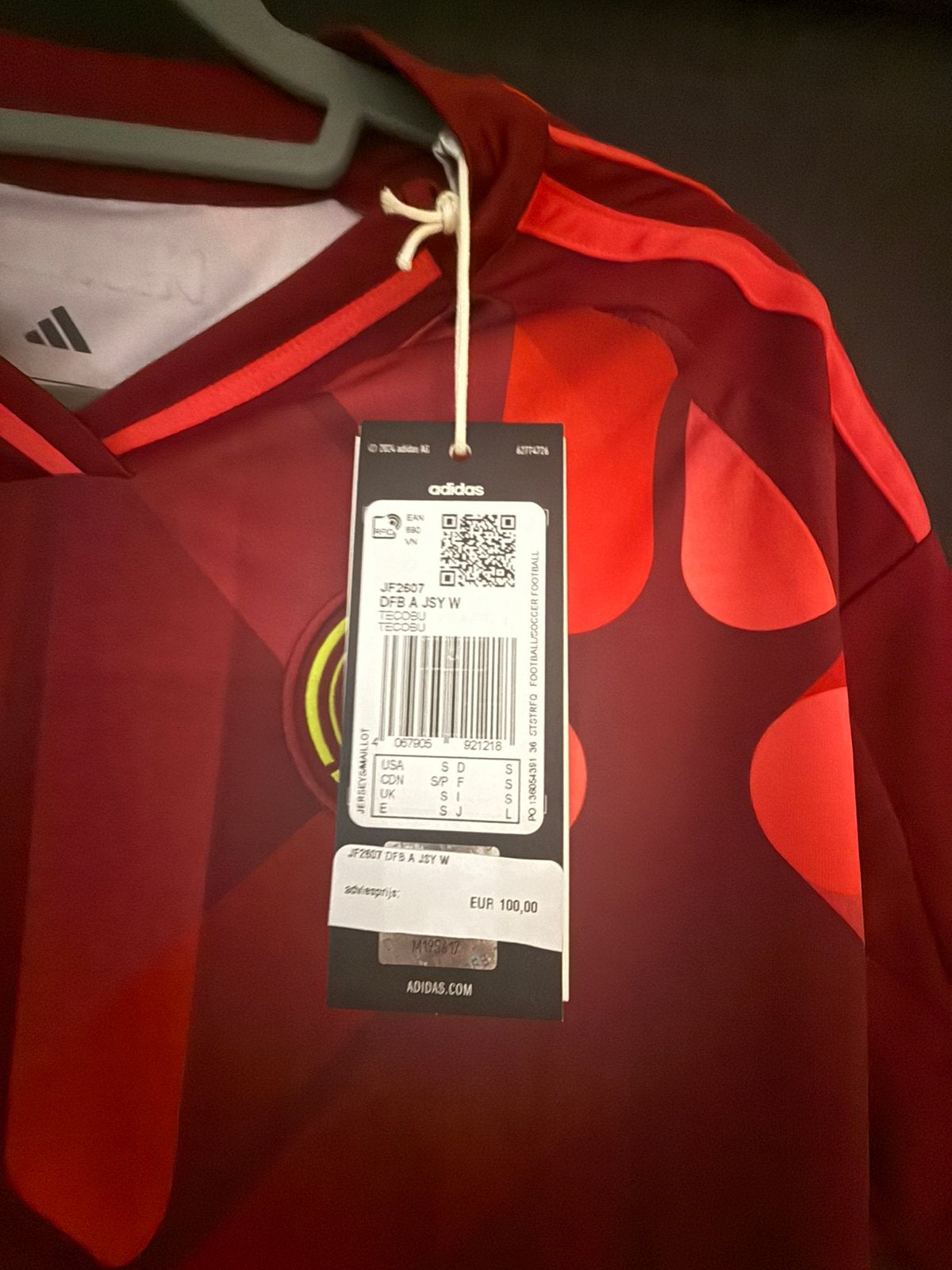 Maillot de foot Allemand 2024 Euro, Taille S, Enlèvement ou Envoi, Comme neuf, Maillot