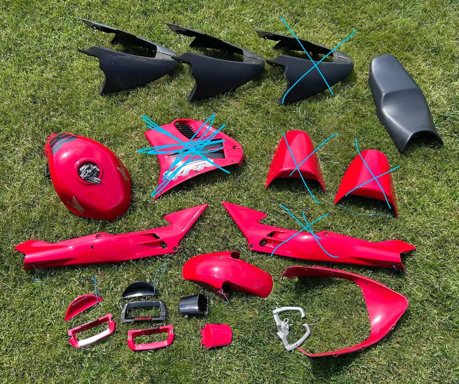 kuipdelen en onderdelen Vfr 750f, Motoren, Ophalen