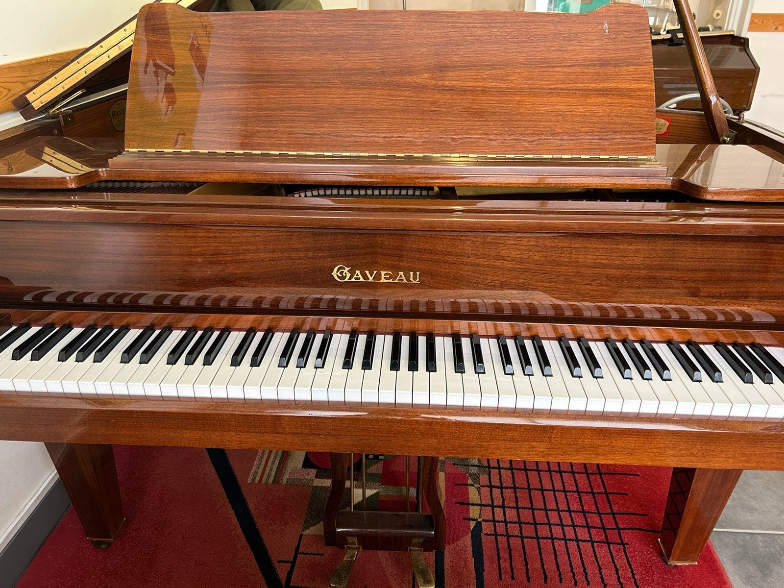 Gaveau (Schimmel) kwartvleugel 150 cm mahonie gepolijst, Musique & Instruments, Pianos, Enlèvement, Utilisé, À queue, Autres couleurs