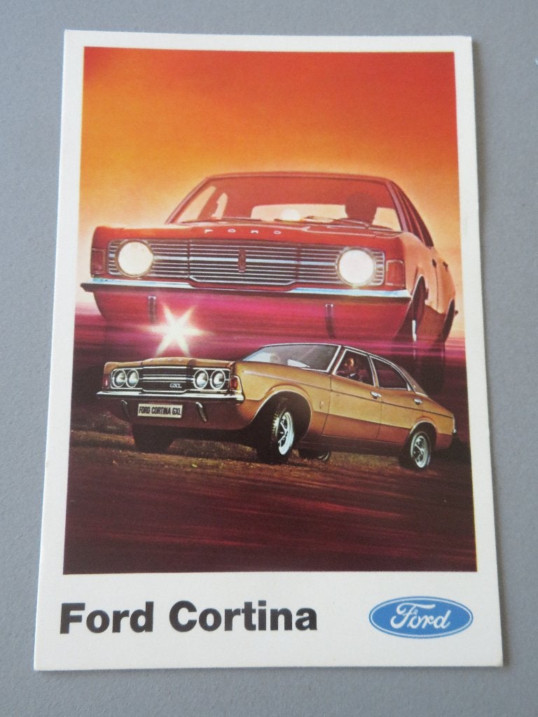 reclame postkaart Ford Cortina, Ophalen of Verzenden, Zo goed als nieuw, Overige typen