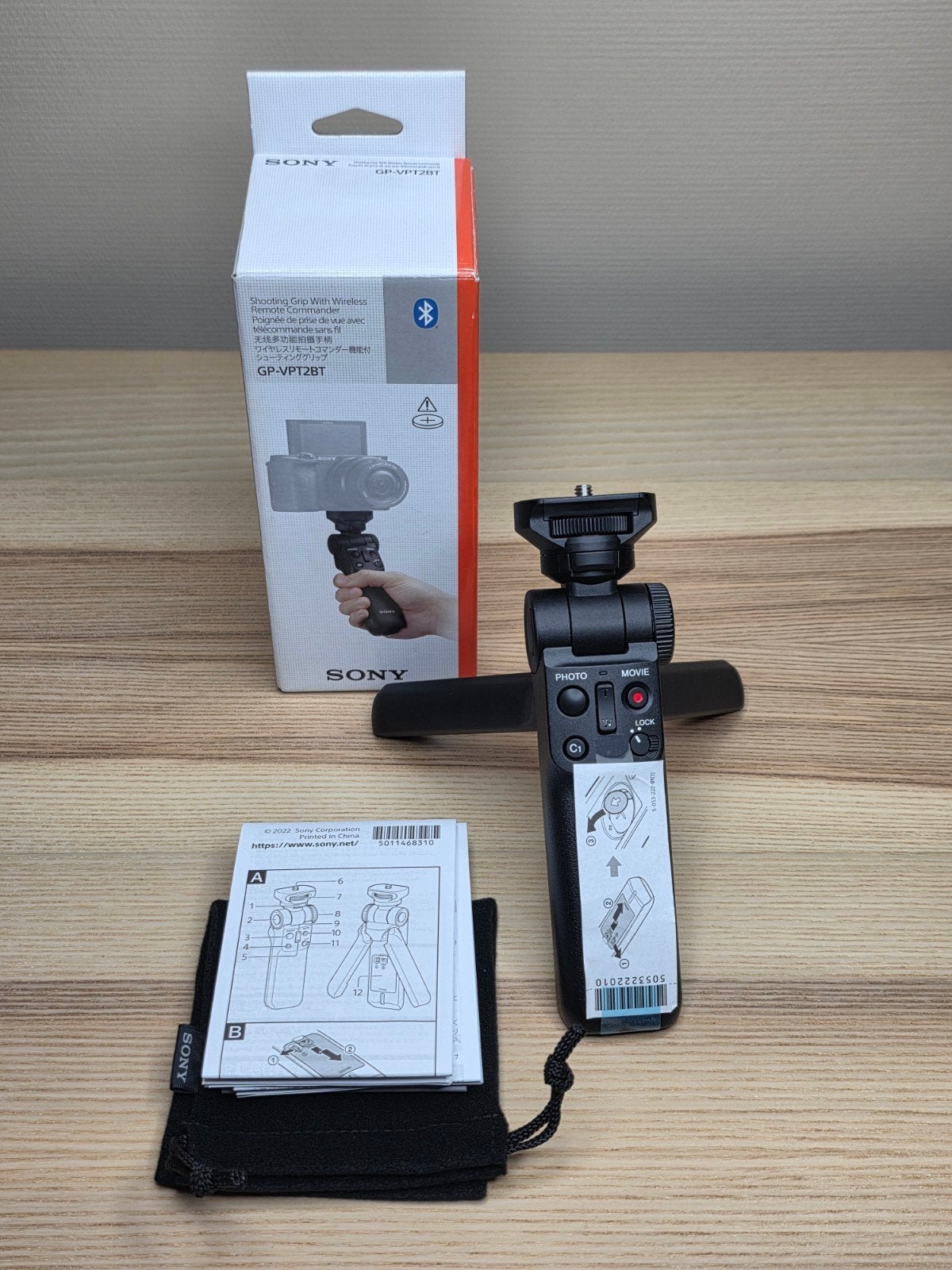 Poignée Bluetooth Sony GP-VPT2BT pour vlogging, Enlèvement ou Envoi, Bluetooth, Sony