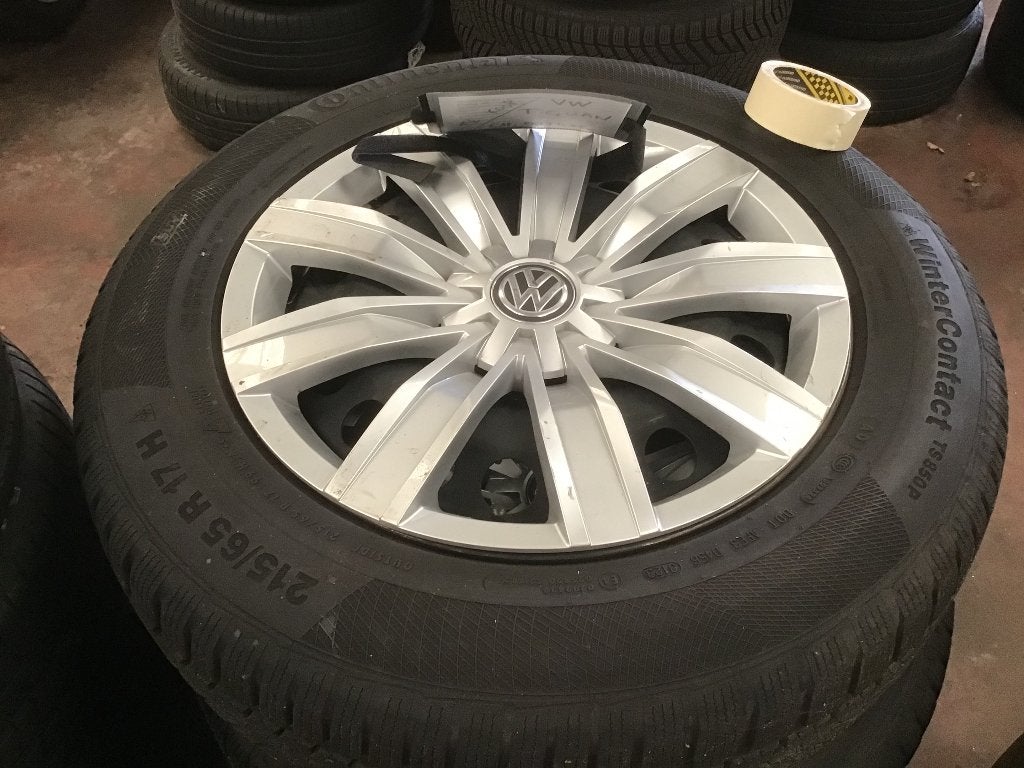 WINTERSET VOOR VW TIGUAN  215/65/17 99h, Auto-onderdelen, Banden en Velgen, Ophalen, Banden en Velgen, 17 inch, Winterbanden