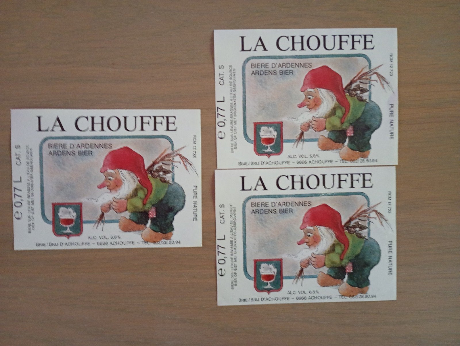 La chouffe, Verzamelen, Biermerken, Ophalen