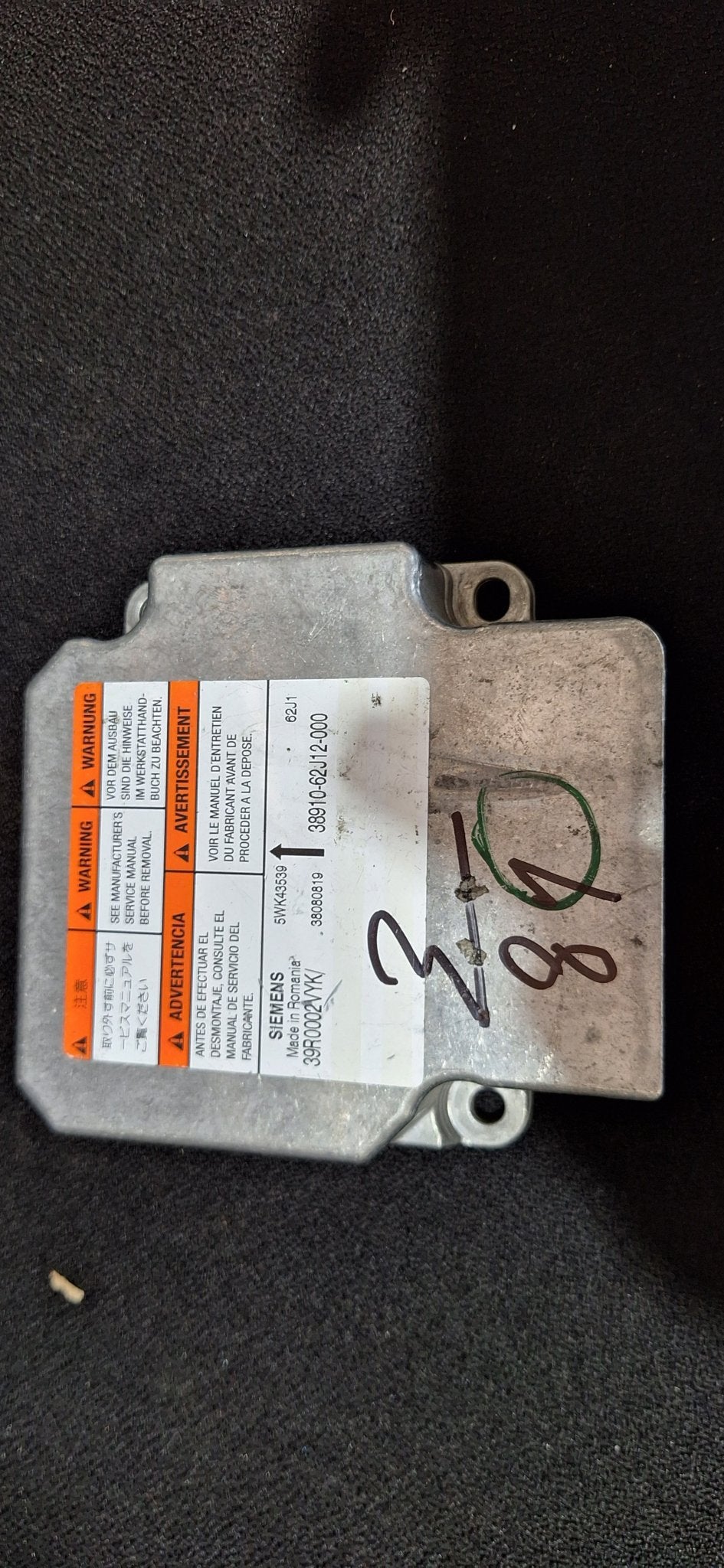 Originele Airbag Stuurmodule Computer Suzuki Swift SX4 Sieme, -, Utilisé, -, Suzuki