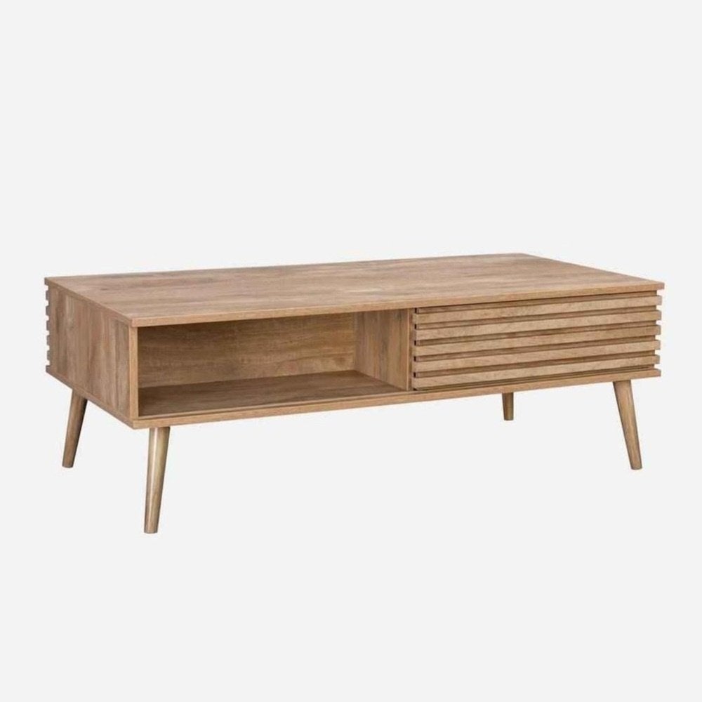 Nieuwe salontafel nieuwprijs 139,99, Enlèvement, Rectangulaire, Chêne, Scandinavisch