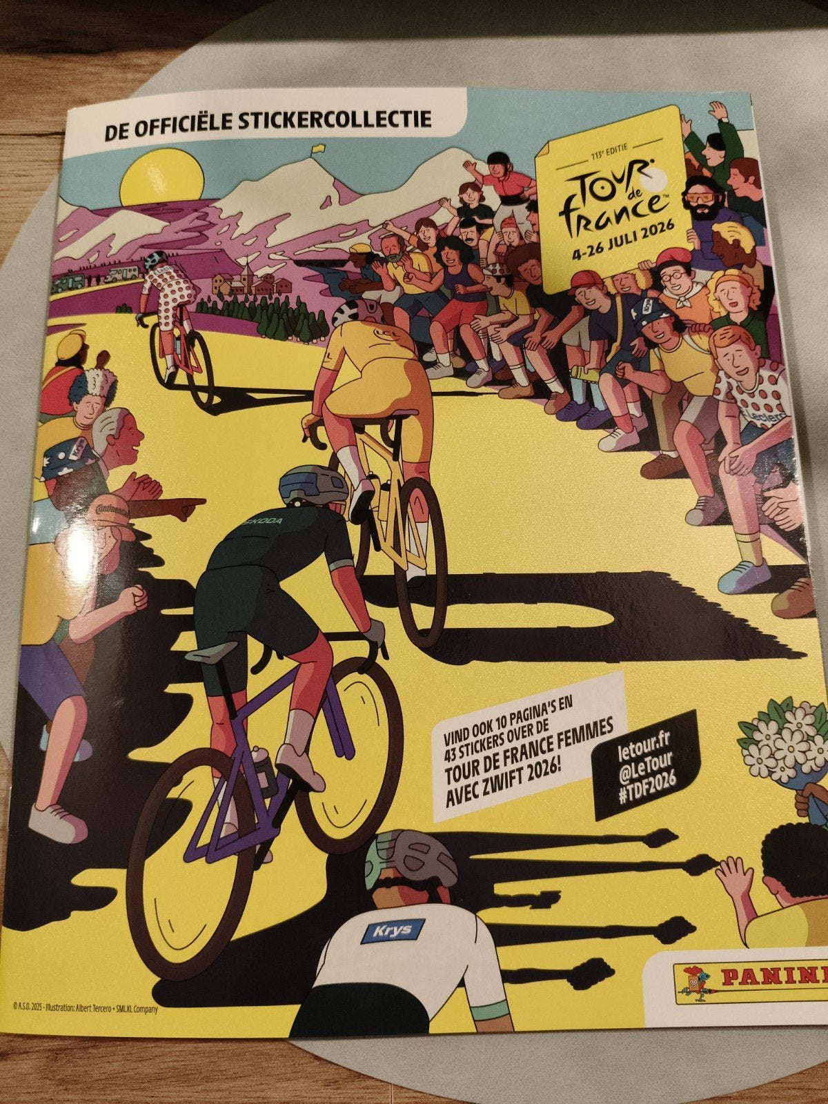 Panini Tour De France 2026, Ophalen