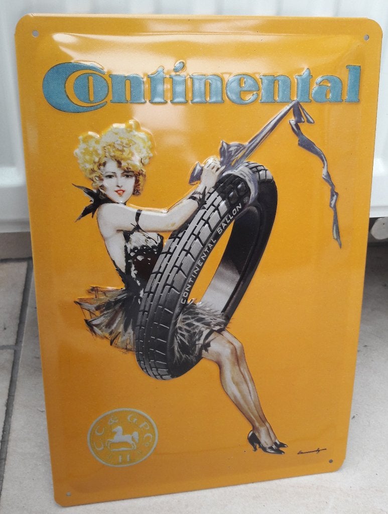 Wandbord van Continental, Ophalen of Verzenden, Nieuw