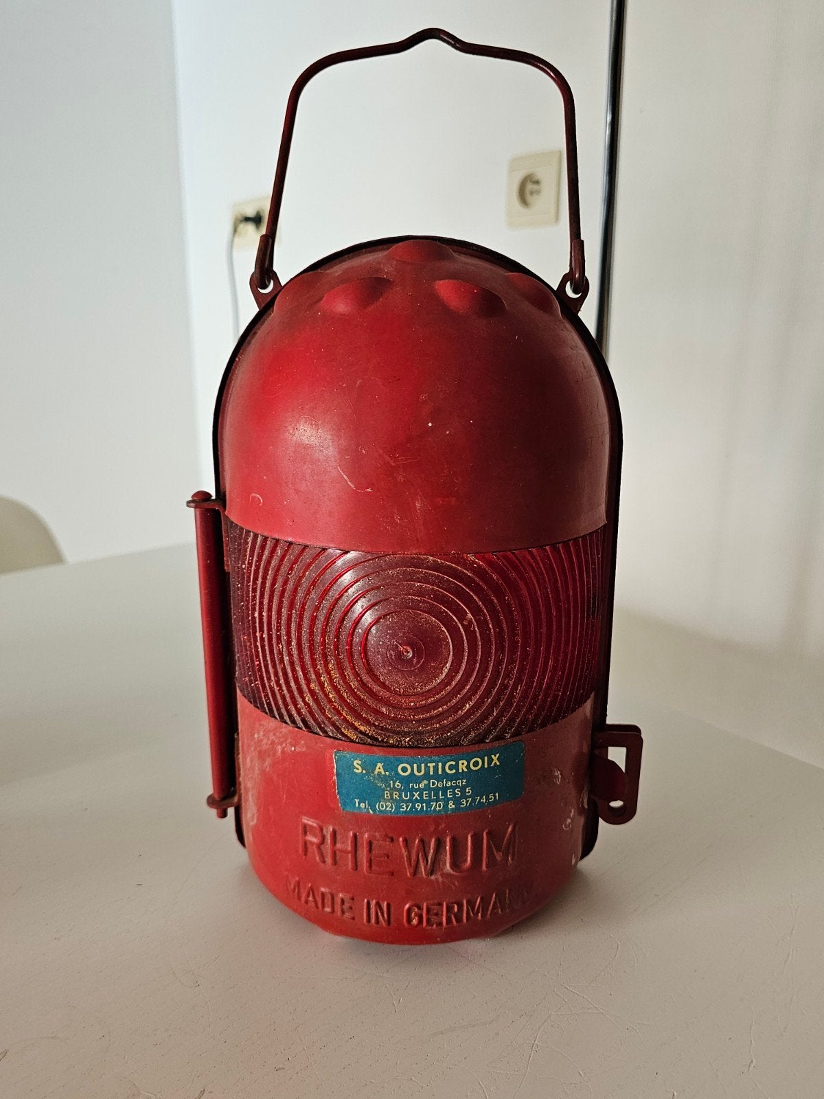 Lampe de train vintage Rhewum pour chemin de fer ou lanterne, Enlèvement ou Envoi