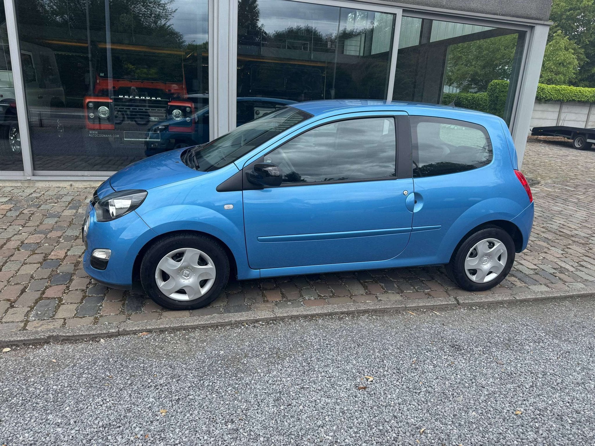 Renault Twingo 1.2i (bj 2012, automaat), Auto's, Renault, Zwart, Blauw, Bedrijf, Berline